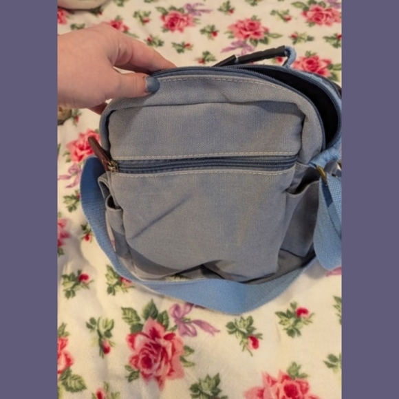 Blue Sunsomen Crossbody Bag With Lots Of Pockets - Picture 4 of 5